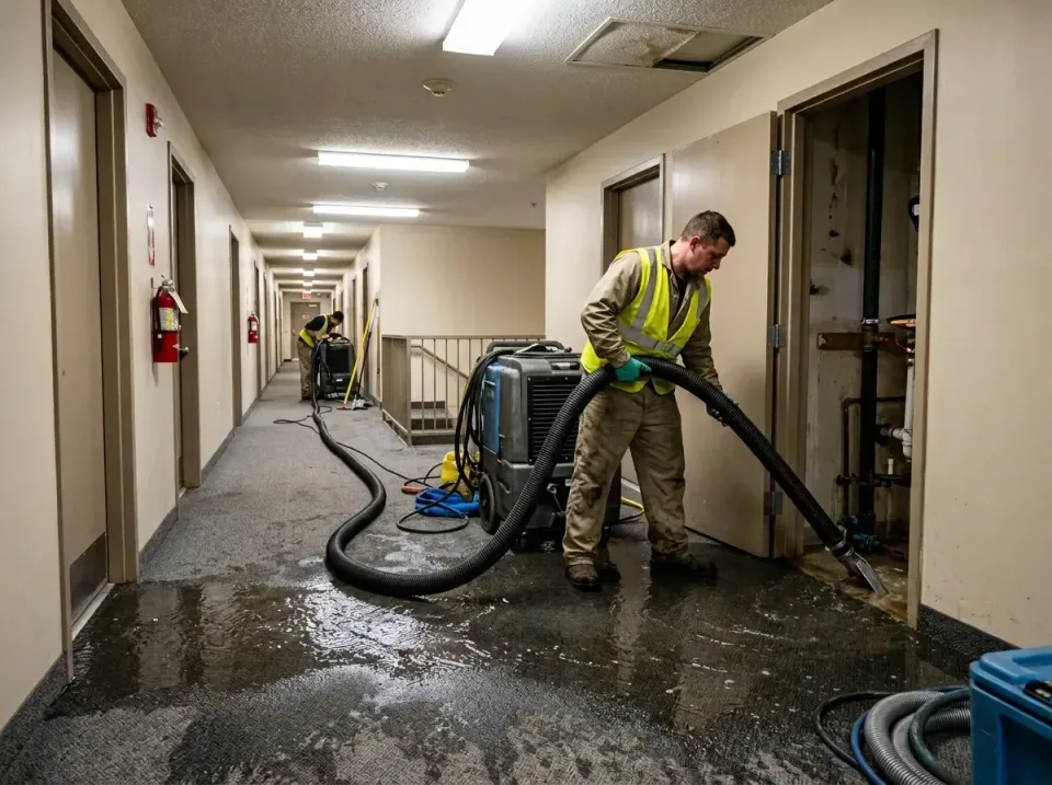 multi-unit-apartment-hallway-f-005 — frequently asked questions, Emergency Burst Pipe Water Extraction & Removal in Crittend…